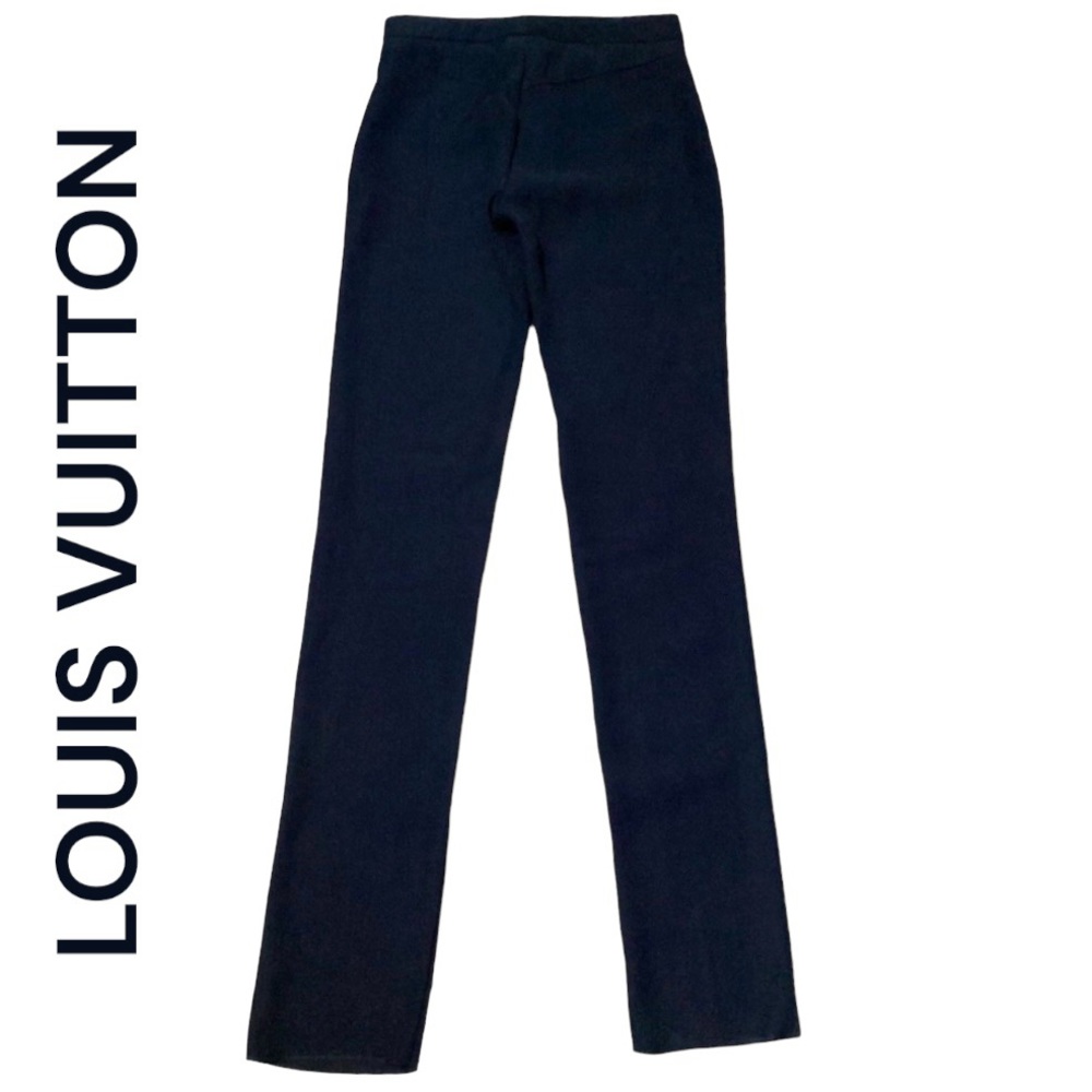 LOUIS VUITTON UNISEX NEW WITH TAGS BLACK STRAIGHT LEG PANTS SIZE EU 36 SIZE 4-6